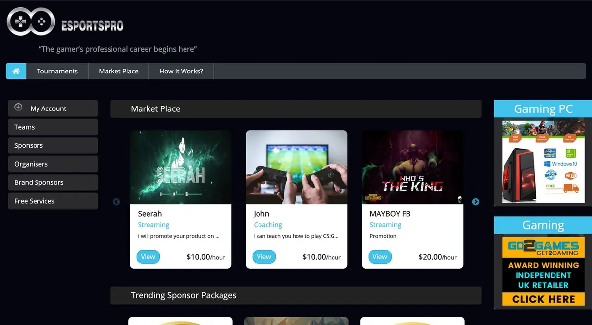 EsportsPro screenshot